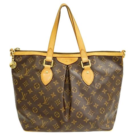 Palermo cloth handbag Louis Vuitton Brown in Cloth 